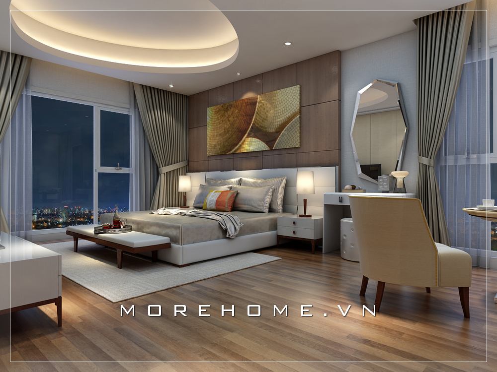 Thiết kế nội thất phòng ngủ Master